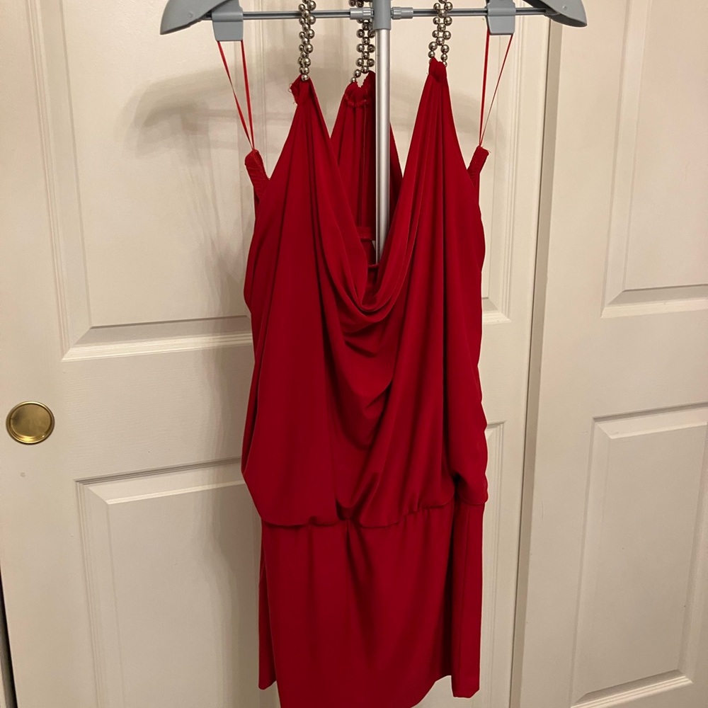 Cache Red Midi Dress - Picture 3 of 6